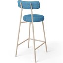 Ver mais imagens de Kit 06 Banquetas Baixa Cozinha Sala Jantar Bancada Milão Arena L02 Linho Azul - lyam decor