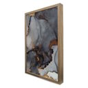 Ver imagem 4 de Quadro Decorativo Abstrato Mármore Elegance Black Gray em Moldura Caixa Tacolado Moldura Trad 1cm Ma
