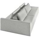 Ver imagem 4 de Sofá Ilha Modular para Sala 232cm com Puff Dublin K01 Linho Cinza - Lyam Decor