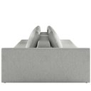 Ver imagem 2 de Sofá Ilha Modular para Sala 232cm com Puff Dublin K01 Linho Cinza - Lyam Decor