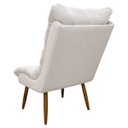 Ver imagem 7 de Poltrona Decorativa para Sala Consultório Clínica Recepção Salão Manicure Sufler Decorativa Linho