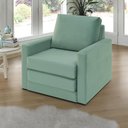 Ver imagem 1 de Poltrona Simi 2 em 1 Poltrona Cama Verde Estofama