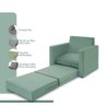 Poltrona Simi 2 em 1 Poltrona Cama Verde Estofama - 3