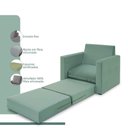 Ver imagem 3 de Poltrona Simi 2 em 1 Poltrona Cama Verde Estofama