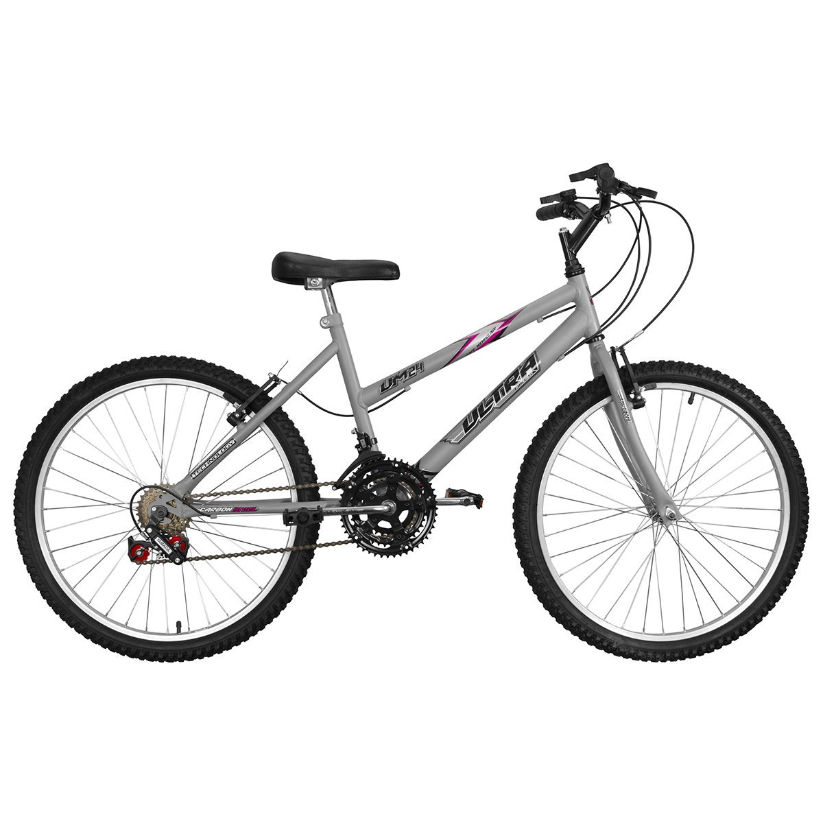 Bicicleta Aro 24 Ultra Bikes Feminina Space Gray - 1