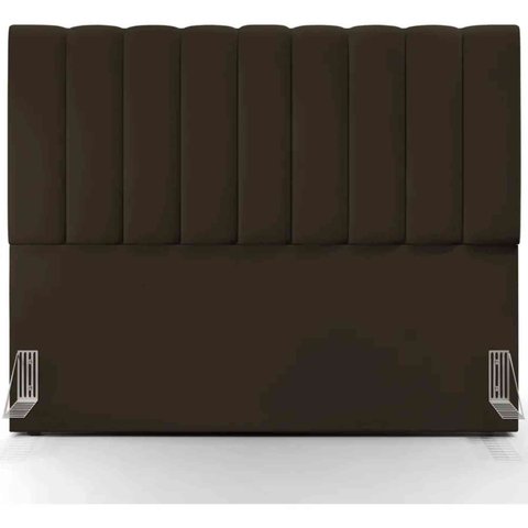 Cabeceira Cama Box Queen Dubai 1,60cm - Suede Marrom