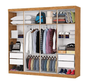 Ver imagem 3 de Guarda Roupa Rubi 8 Portas com Espelho Cinamomo - Carioca