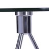 Mesa Tripé Redonda de Vidro Transparente - Or Design - 3