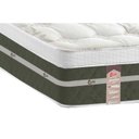 Ver imagem 3 de Cama Box Baú Queen: Colchão Molas Castor Bonnel Silver Star Air + Base CRC Courano White(158x198)