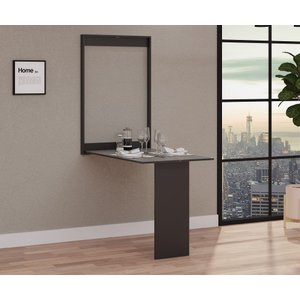 Mesa Dobrável de Parede – 2 Lugares (1 metro) – Open Up Preto