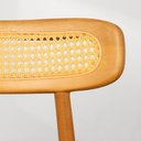 Ver imagem 7 de Conjunto Mesa de Jantar Thai Redonda Vidro Off White - 1,20m + 2 Cadeiras Dalí Palha Larga - Cognac