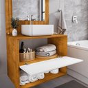 Ver imagem 7 de Conjunto Gabinete com Espelheira para Banheiro Orion Naturalle Branco