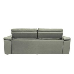 Sofá Retrátil e Reclinável New Austrália 2,25M Tecido Suede Cinza - Cama Inbox - 6