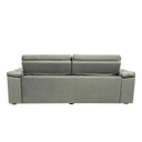 Ver imagem 6 de Sofá Retrátil e Reclinável New Austrália 2,25M Tecido Suede Cinza - Cama Inbox