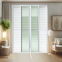 Ver imagem 2 de Porta Correr Venez. 6 Folhas Móv.210x240 Elite c/Fecho Autom V.Lis.Branco Brimak