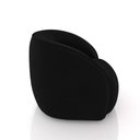 Ver imagem 6 de Poltrona Decorativa Sala de Estar Clarke Veludo Preto G45 - Gran Belo