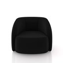 Ver imagem 7 de Poltrona Decorativa Sala de Estar Clarke Veludo Preto G45 - Gran Belo