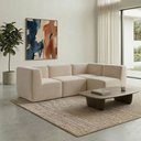 Ver imagem 3 de Sofá a Vácuo Modular Boucle Kit 4 Peças 2 Meios + 2 Cantos Espuma Premium Sala na Caixa 2,31m - Bege