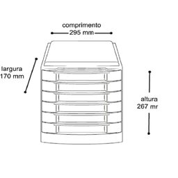 Caixa Organizadora 7010 6 Gavetas 42 Partições - 2 Caixa Organizadora 7010 6 Gavetas 42 Partições - 2