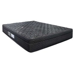 Cama Box Baú Bipartido Casal + Colchão Portobel De Mola Arezzo Black Light - 2