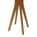 Ver imagem 2 de Mesa Bistrô Sevilha Madeira Maciça e Tampo Quadrado - Amêndoa - Tampo 80x80 Laqueado Preto