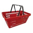 Ver imagem 2 de Cesta Plástica de Supermercado/loja Vermelho