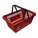 Ver imagem 1 de Cesta Plástica de Supermercado/loja Vermelho
