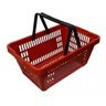 Cesta Plástica de Supermercado/loja Vermelho - 1