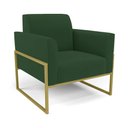 Ver imagem 4 de Sofá Namoradeira com 2 Poltronas Base Industrial Alta Dourado Marisa Veludo D03 - D’Rossi Ver