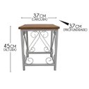 Ver imagem 2 de Mesa de Canto Moderna Colorida para Decoração de Quarto de Solteiro - Branco