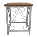 Ver imagem 1 de Mesa de Canto Moderna Colorida para Decoração de Quarto de Solteiro - Branco