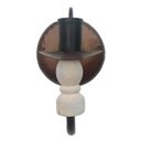 Ver imagem 3 de Arandela Luminária de Parede Simples para Corredor Sala de Estar - Verniz & Branco