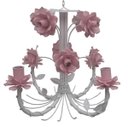 Ver imagem 1 de Lustre Artesanal Provençal Moderno para Quarto Pequeno Decoração - Rosa