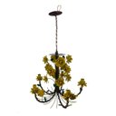 Ver imagem 4 de Luminária de Decoração Moderna para Quarto de Bebe com Rosinhas - Amarelo