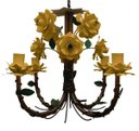 Ver imagem 1 de Lustre para Decoração de Quarto De Bebe Provençal Moderno Em Ferro - Amarelo