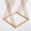 Ver imagem 5 de Mesa Pequena de Centro/canto com Tampo de Vidro 45x27x27 Dourado