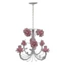 Ver imagem 4 de Lustre para Decoração de Quarto De Bebe Provençal Moderno Em Ferro - Rosa