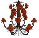 Ver imagem 1 de Luminária Decorativa de Flores para Sala Grande - Laranja