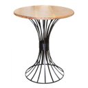 Ver imagem 2 de Conjunto de Mesa Redonda e 4 Bancos Modernos Artesanais Sala , Cozinha Ou Varanda