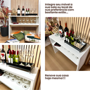 Ver imagem 2 de Aparador Para Bebidas Sala Bar Pequeno Moderno Em MDF