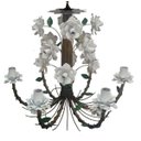 Ver imagem 1 de Luminária Decorativa de Flores para Sala Grande - Branco