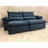 Sofá Retrátil Reclinável 2,30 m Preto 322 Campinas - 1