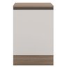 Balcão de Cozinha 58cm 1 Porta com Tampo Etna Carvalho Oak/off White - Poliman - 2