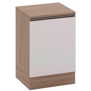 Balcão de Cozinha 58cm 1 Porta com Tampo Etna Carvalho Oak/off White - Poliman