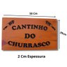 Placa Decorativa Madeira Maciça Cantinho do Churrasco - 2