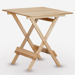 Conjunto de Mesa 70x70 Compensado e 4 Cadeiras Davos Dobrável Eucalipto sem Pintura Marcenaria Real - 2
