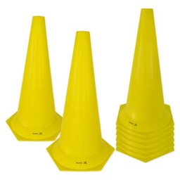 Cone de Marcação de Plástico - 50cm - Kit com 8 - Azul/Amarelo/Vermelho/Verde - Muvin - 3