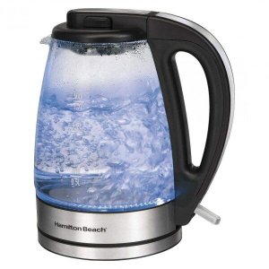 Chaleira Elétrica de Vidro 1,7L 1500W Real Hamilton Beach 220V