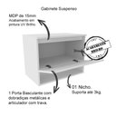 Ver imagem 3 de Gabinete Suspenso Para Cuba De Banheiro Bn3606 Branco