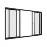 Janela 4 Folhas sem Grade em Alumínio Preto com Vidro Incolor:1500(l) X 1000(a) X 50 - 1